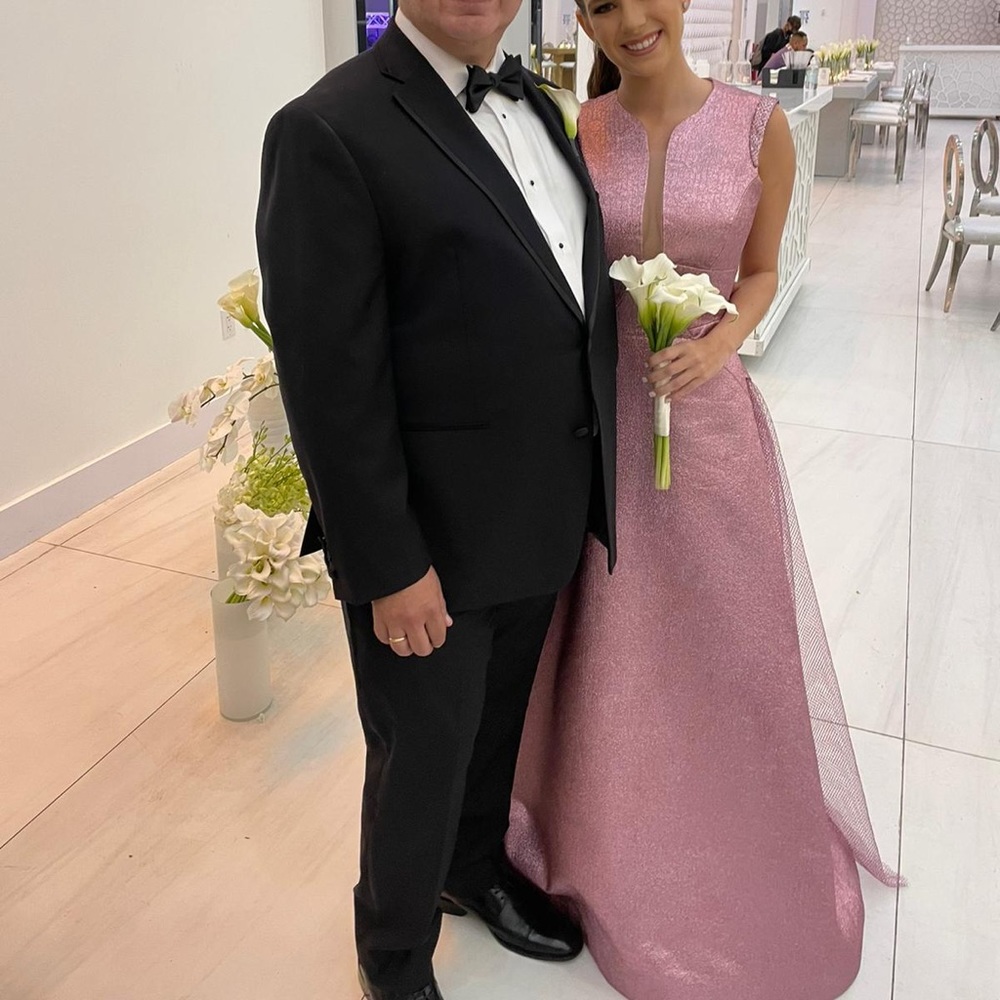 Customized pink gown